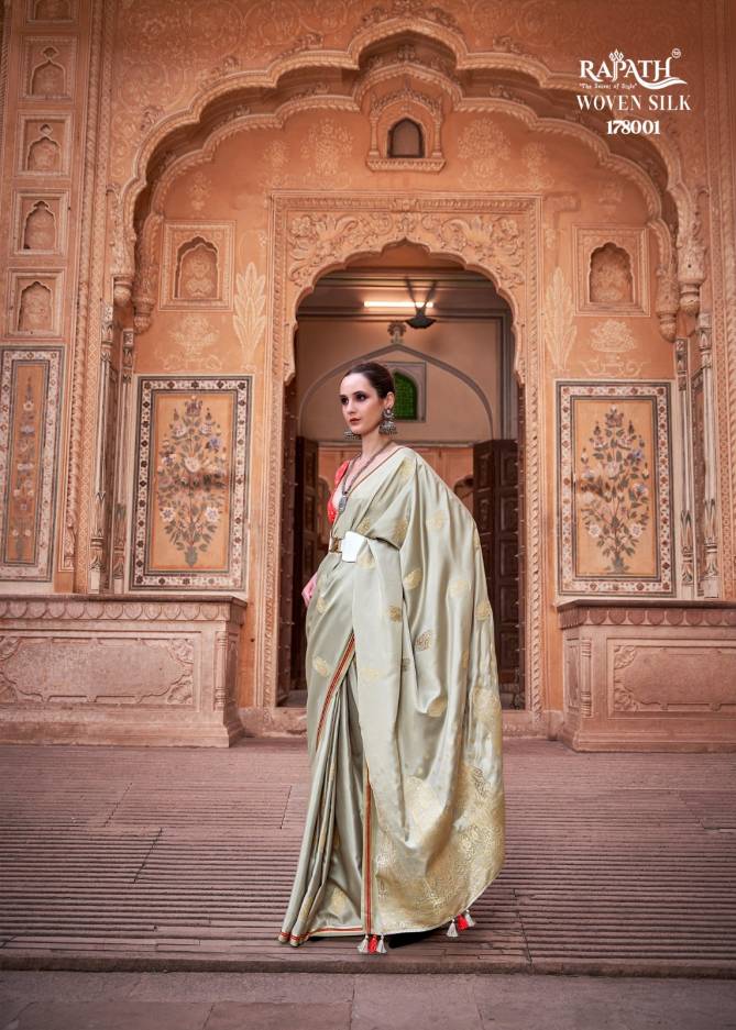 Rajpath Neha Silk Satin Weaving Wedding Sarees Catalog